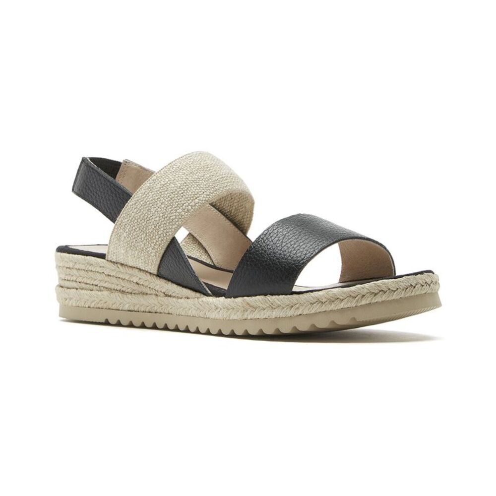 La Canadienne Rica Leather Sandal, White